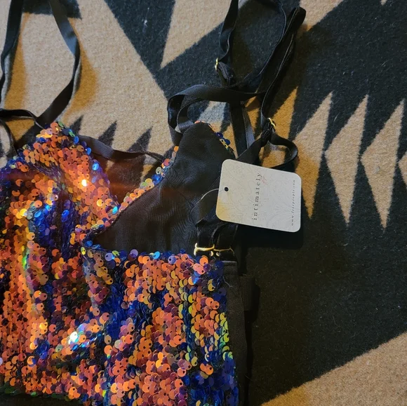 NWT Free People Sequin Bralette - Picture 10 of 10